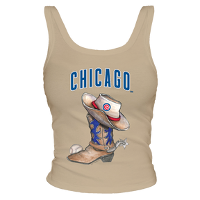 Chicago Cubs Cowboy Boot Ribbed Tank