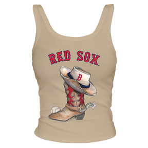 Boston Red Sox Cowboy Boot Ribbed Tank