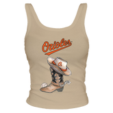 Baltimore Orioles Cowboy Boot Ribbed Tank