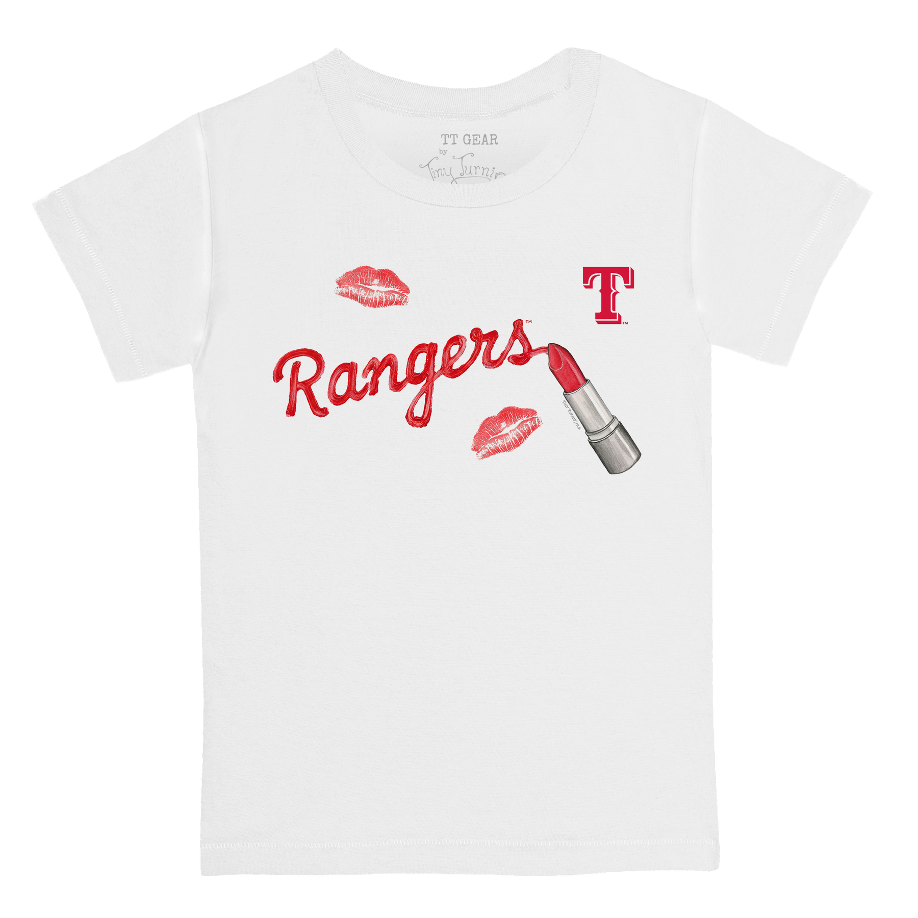 Texas Rangers Lipstick Kid's Tee Shirt - Tiny Turnip
