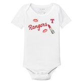 Texas Rangers Lipstick Short Sleeve Snapper - Tiny Turnip