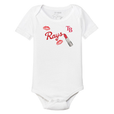 Tampa Bay Rays Lipstick Short Sleeve Snapper - Tiny Turnip