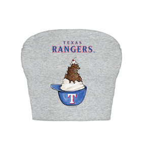 Texas Rangers Sundae Helmet Crop Tube Top
