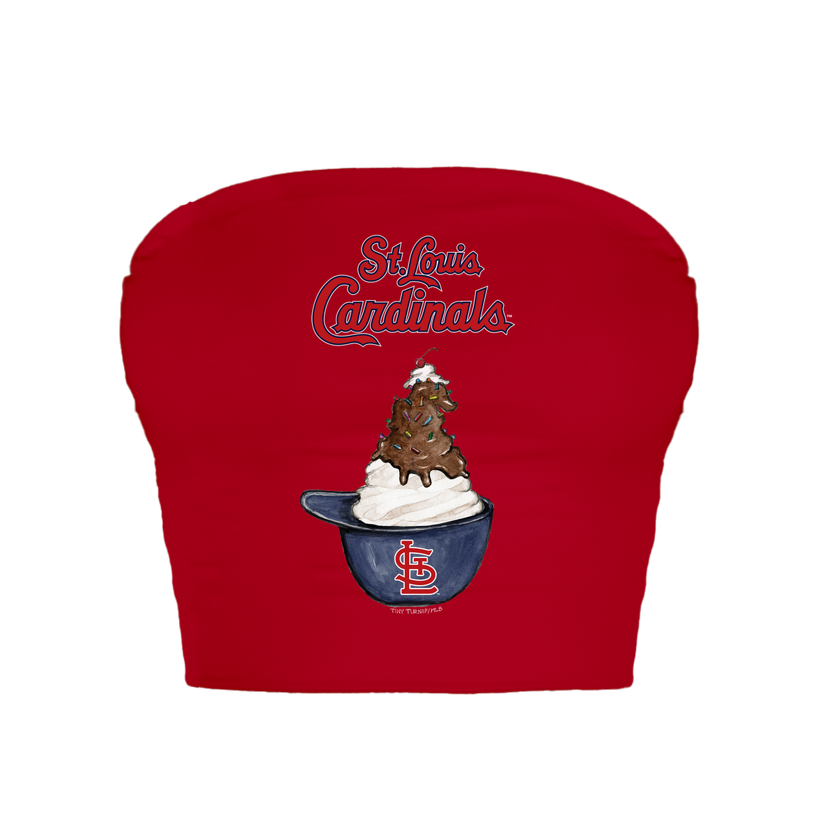 St. Louis Cardinals Sundae Helmet Crop Tube Top