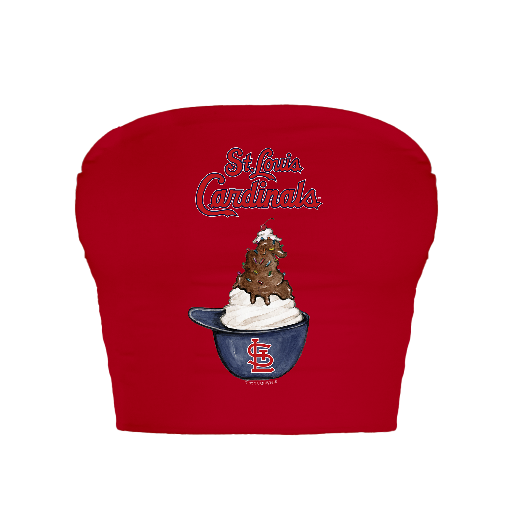 St. Louis Cardinals Sundae Helmet Crop Tube Top