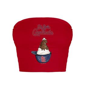 St. Louis Cardinals Sundae Helmet Crop Tube Top