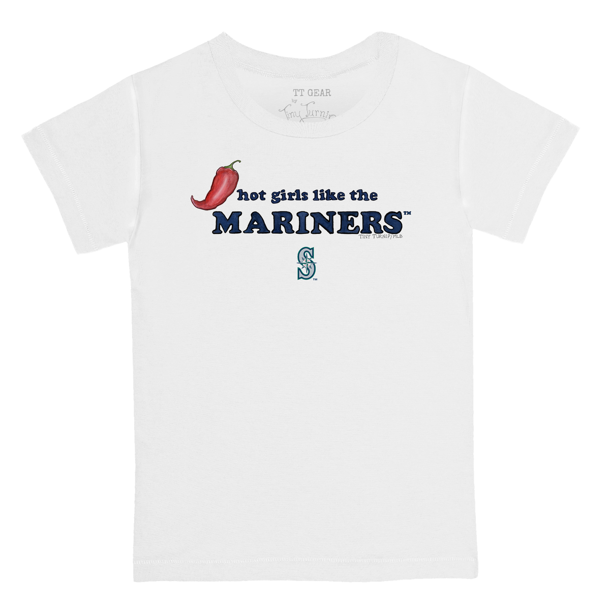 Seattle Mariners Hot Girls Women's Baby Tee Shirt