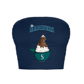 Seattle Mariners Sundae Helmet Crop Tube Top