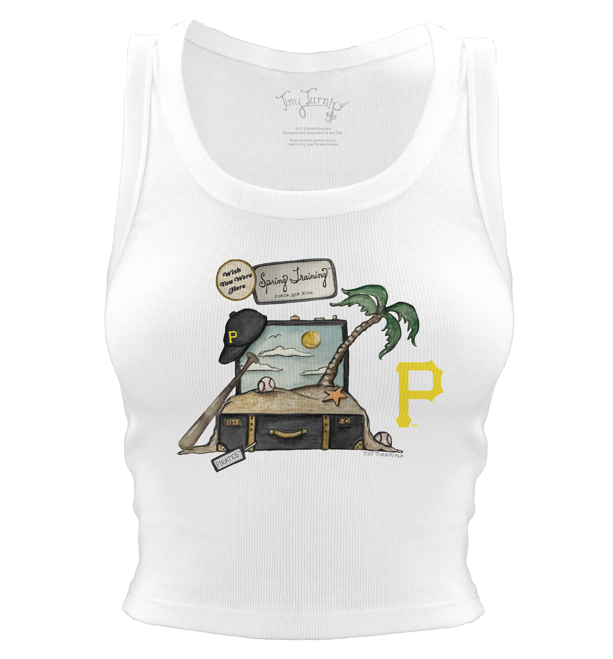 Pittsburgh Pirates Spring Training 2026 Crop Tank - Tiny Turnip