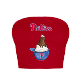 Philadelphia Phillies Sundae Helmet Crop Tube Top