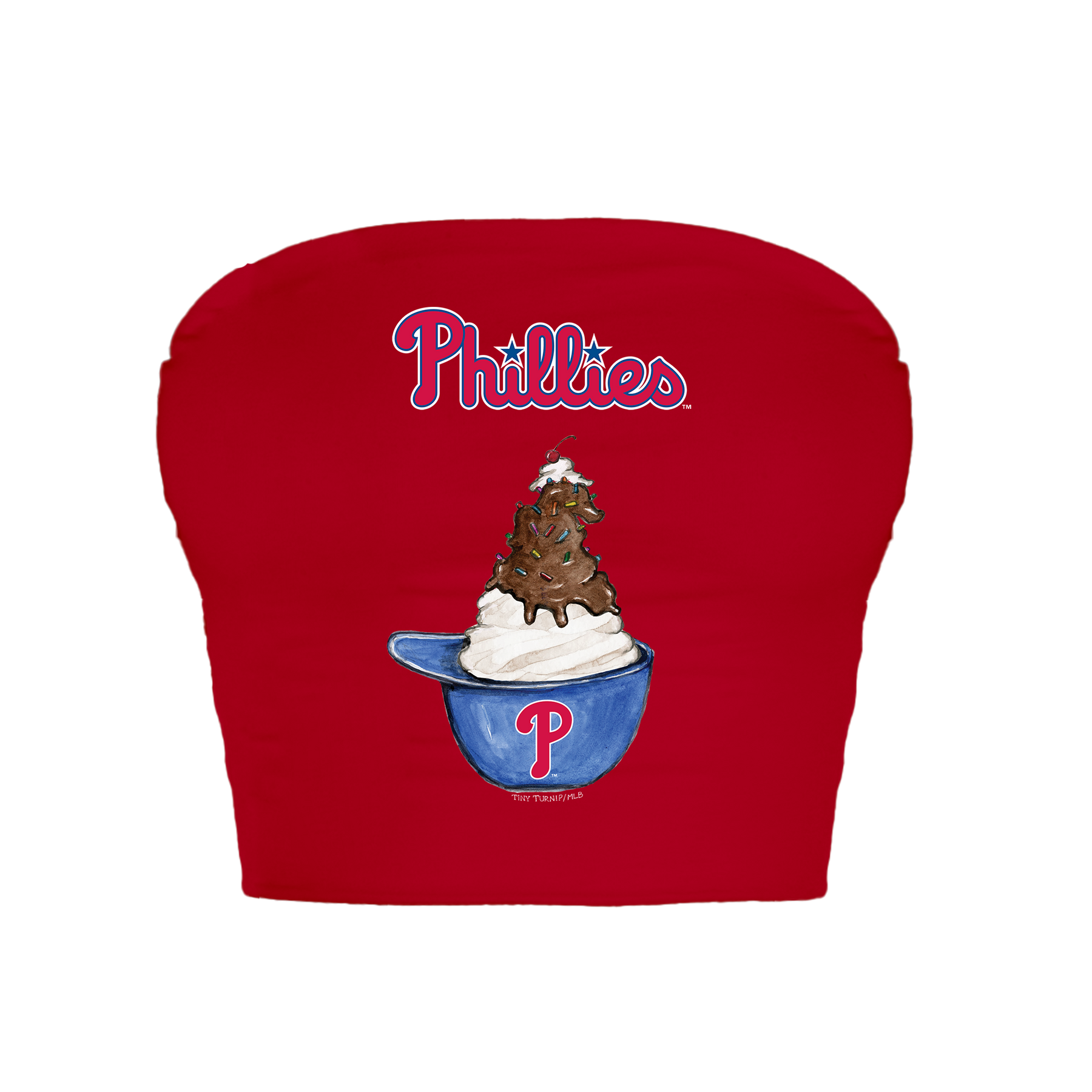 Philadelphia Phillies Sundae Helmet Crop Tube Top