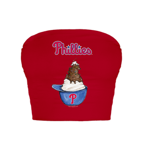 Philadelphia Phillies Sundae Helmet Crop Tube Top
