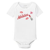 Oakland Athletics Lipstick Short Sleeve Snapper - Tiny Turnip