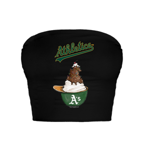 Oakland Athletics Sundae Helmet Crop Tube Top