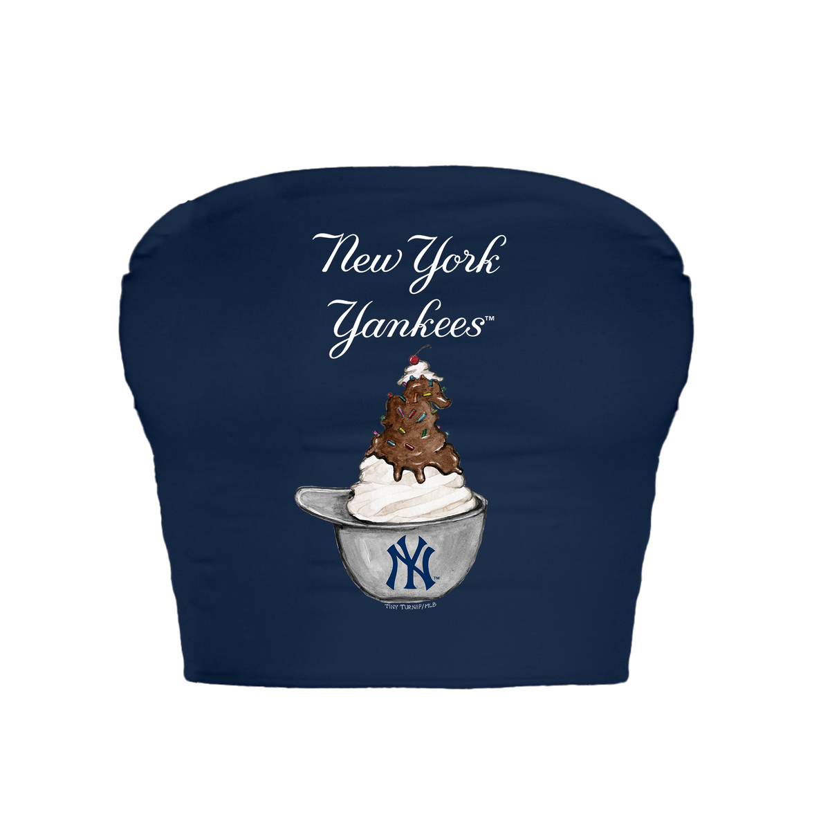 New York Yankees Sundae Helmet Crop Tube Top