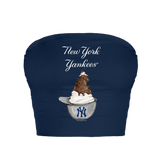 New York Yankees Sundae Helmet Crop Tube Top