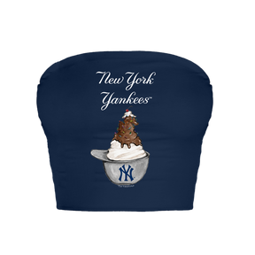 New York Yankees Sundae Helmet Crop Tube Top