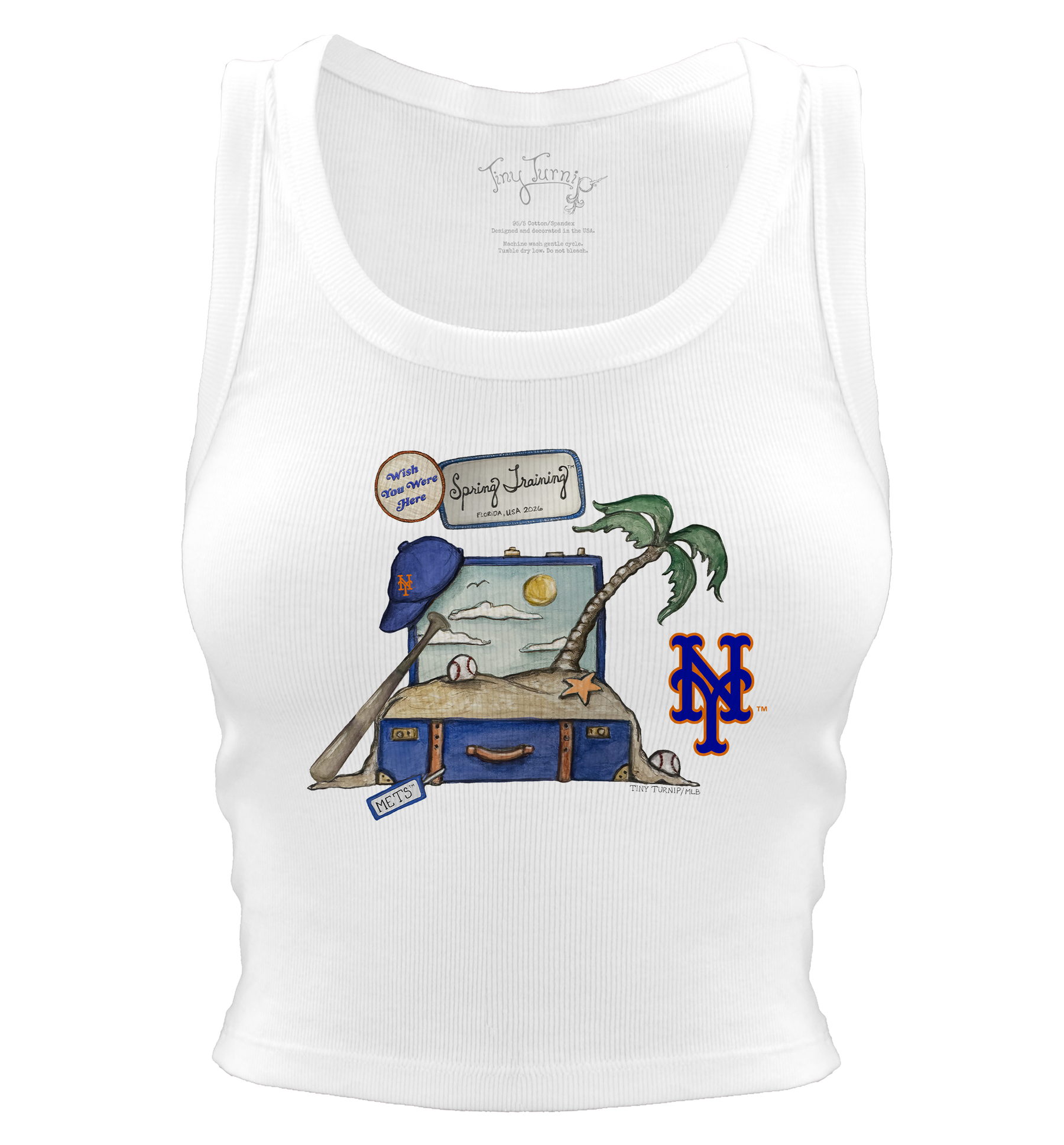 New York Mets Spring Training 2026 Crop Tank - Tiny Turnip