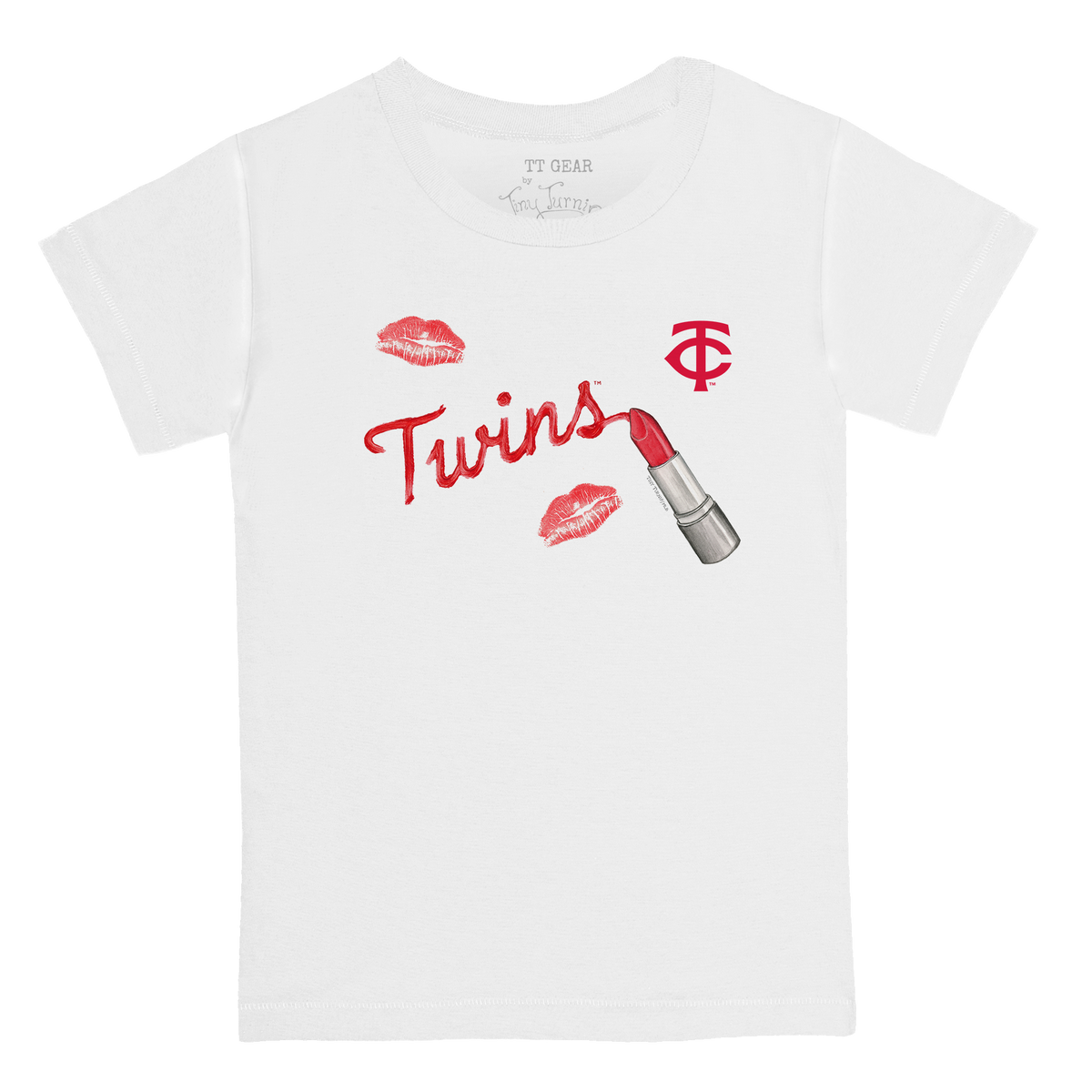Minnesota Twins Lipstick Kid's Tee Shirt - Tiny Turnip