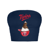 Minnesota Twins Sundae Helmet Crop Tube Top