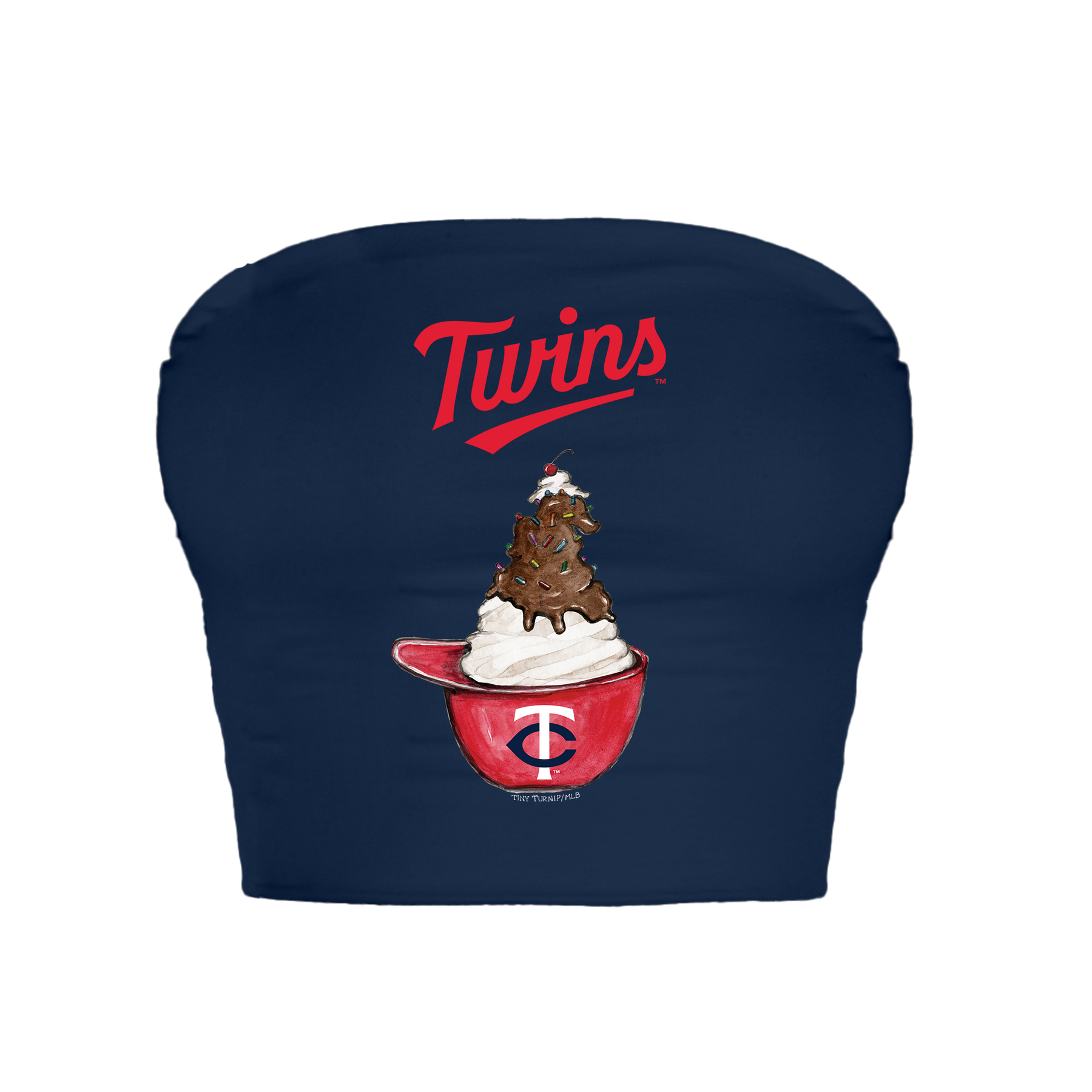 Minnesota Twins Sundae Helmet Crop Tube Top