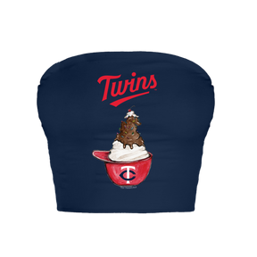 Minnesota Twins Sundae Helmet Crop Tube Top