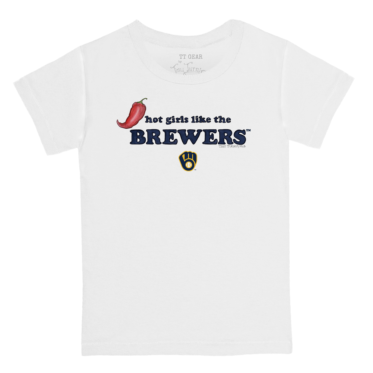 Milwaukee Brewers Hot Girls Women's Baby Tee Shirt