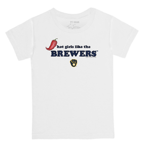 Milwaukee Brewers Hot Girls Women's Baby Tee Shirt