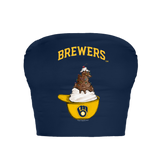 Milwaukee Brewers Sundae Helmet Crop Tube Top