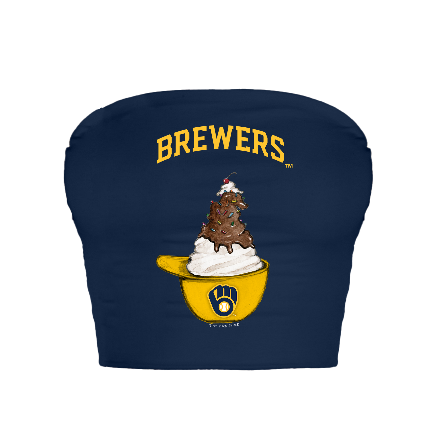 Milwaukee Brewers Sundae Helmet Crop Tube Top