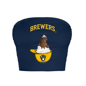Milwaukee Brewers Sundae Helmet Crop Tube Top