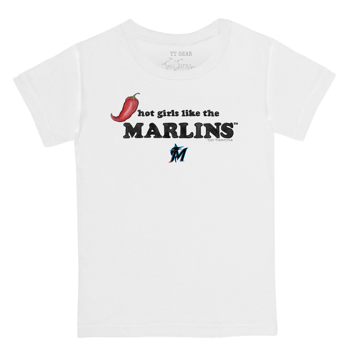 Miami Marlins Hot Girls Women's Baby Tee Shirt