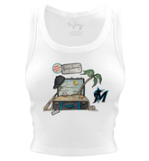 Miami Marlins Spring Training 2026 Crop Tank - Tiny Turnip
