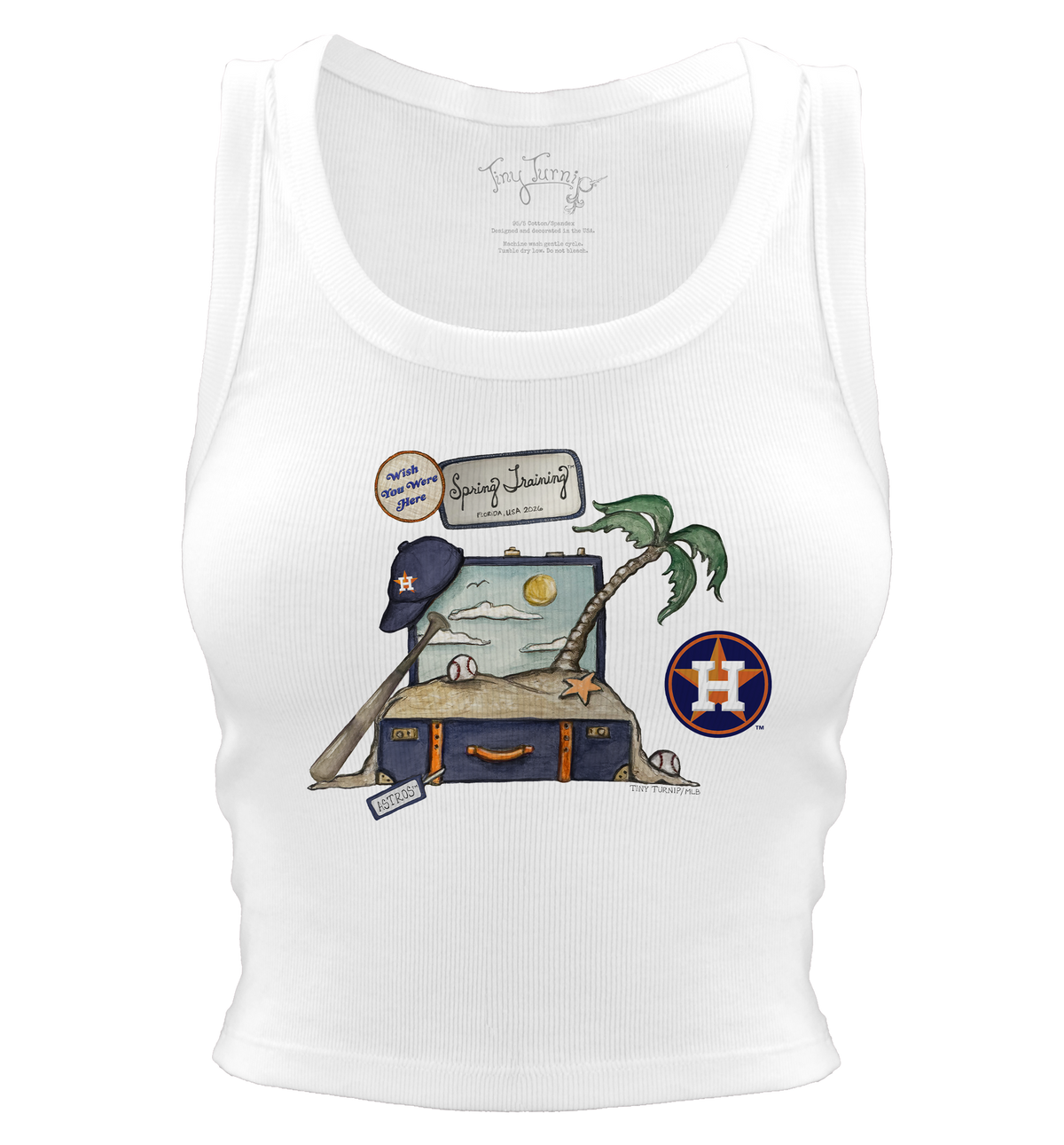 Houston Astros Spring Training 2026 Crop Tank - Tiny Turnip