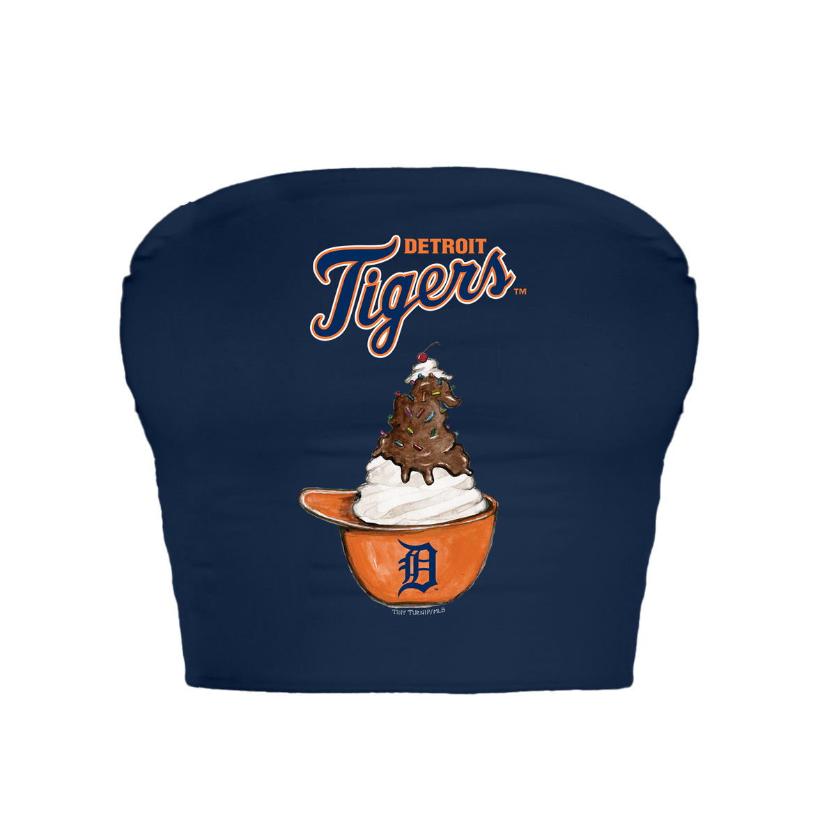 Detroit Tigers Sundae Helmet Crop Tube Top