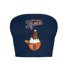 Detroit Tigers Sundae Helmet Crop Tube Top