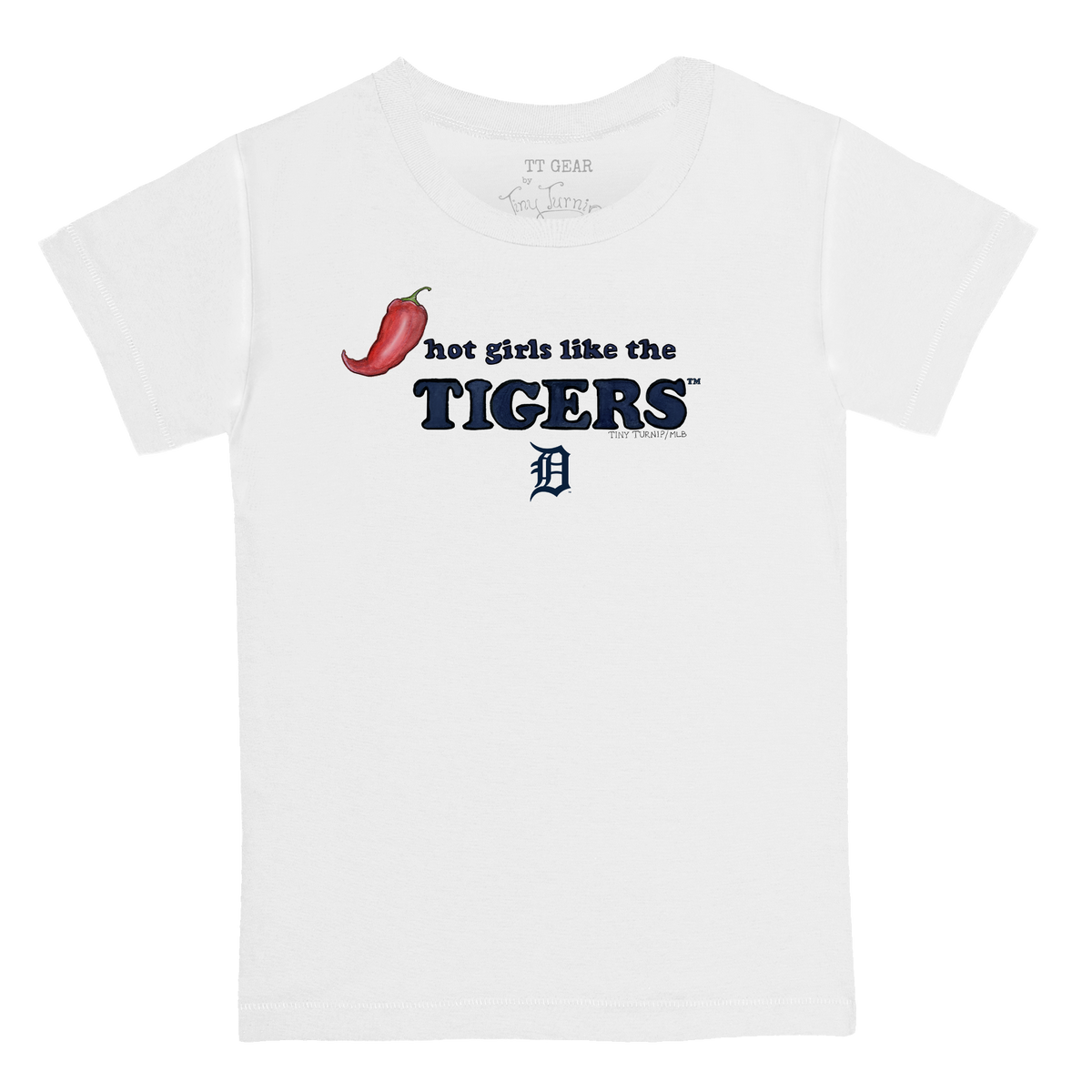 Detroit Tigers Hot Girls Women's Baby Tee Shirt