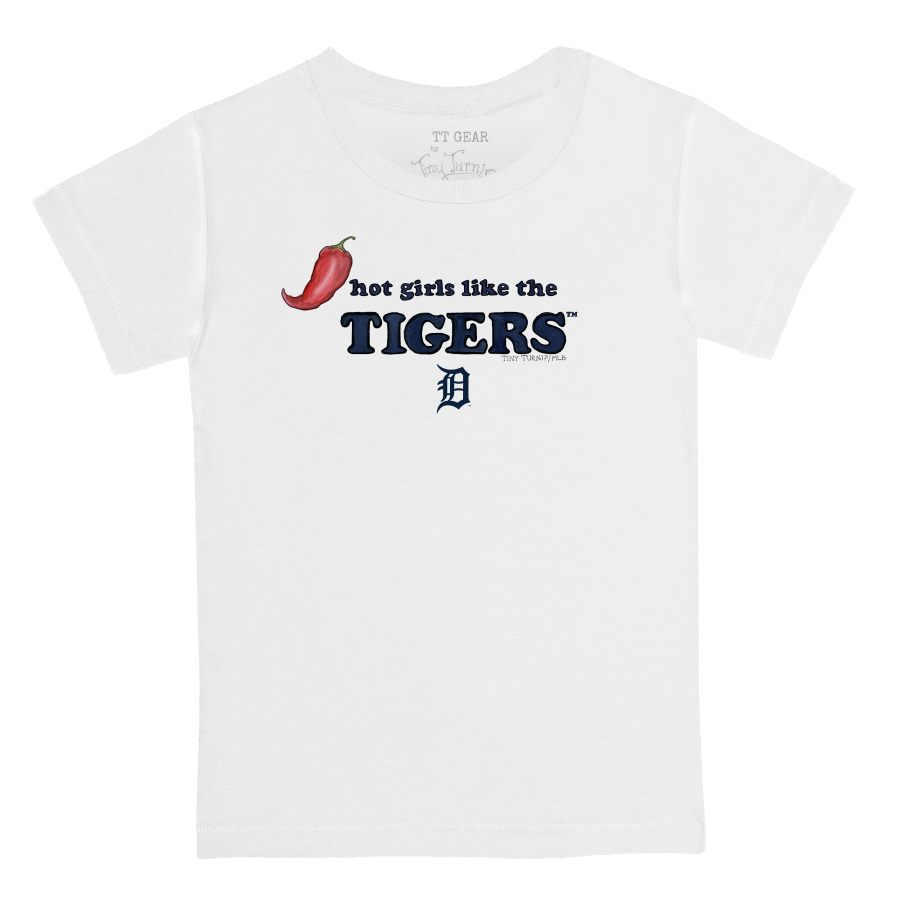 Detroit Tigers Hot Girls Women's Baby Tee Shirt