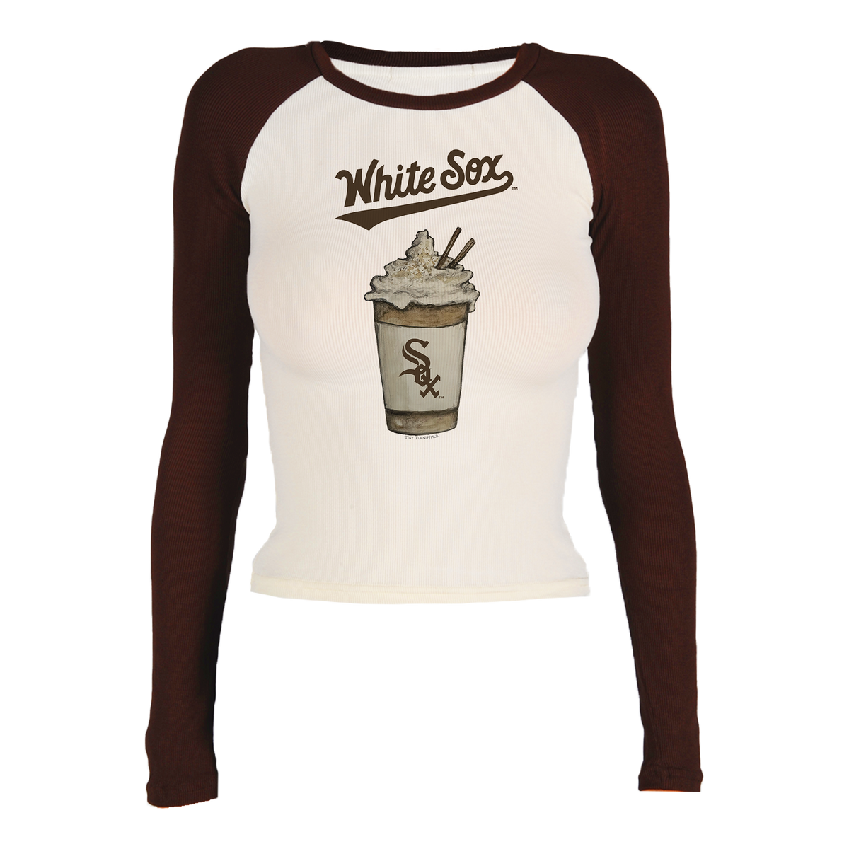 Chicago White Sox Latte Roxy Raglan Long Sleeve