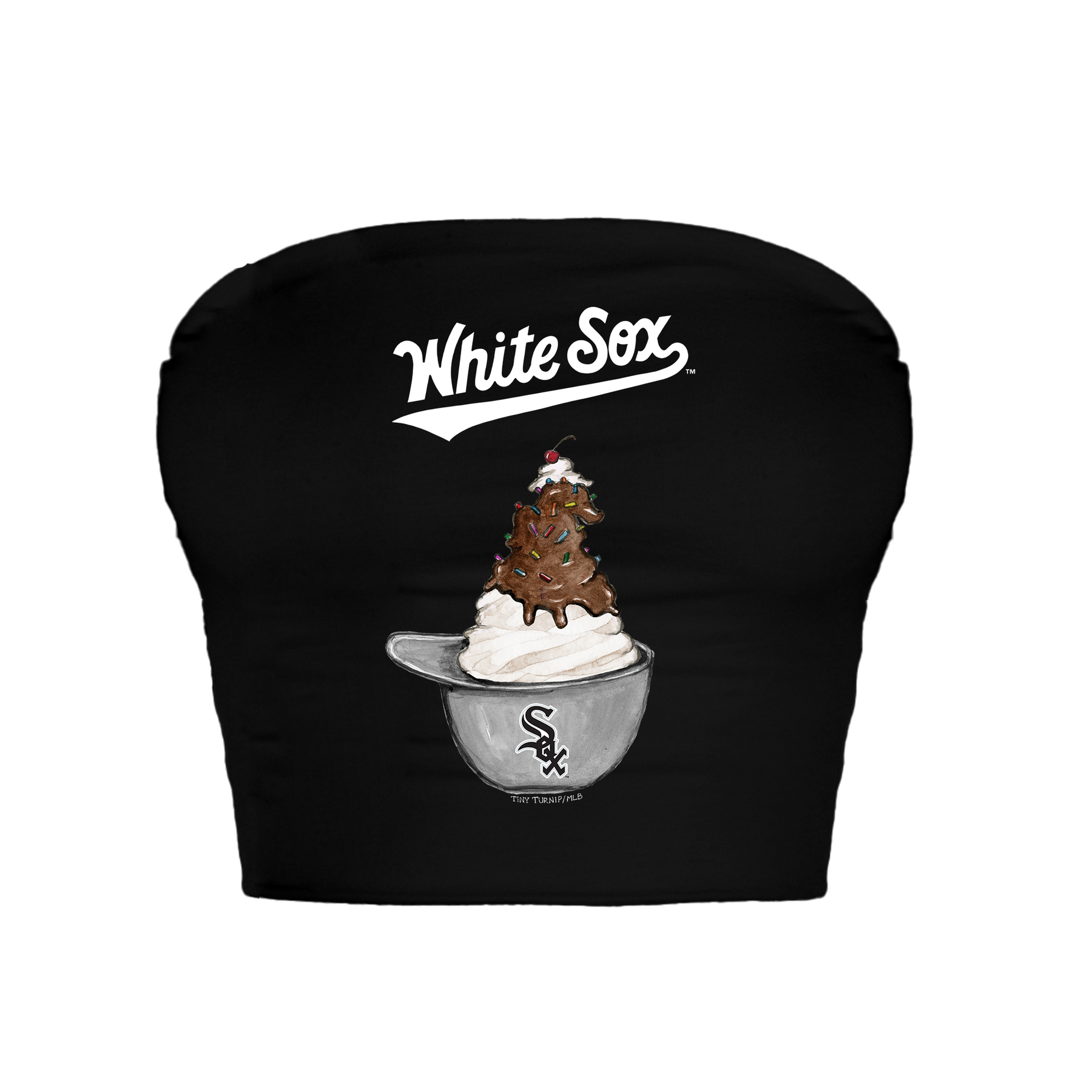 Chicago White Sox Sundae Helmet Crop Tube Top