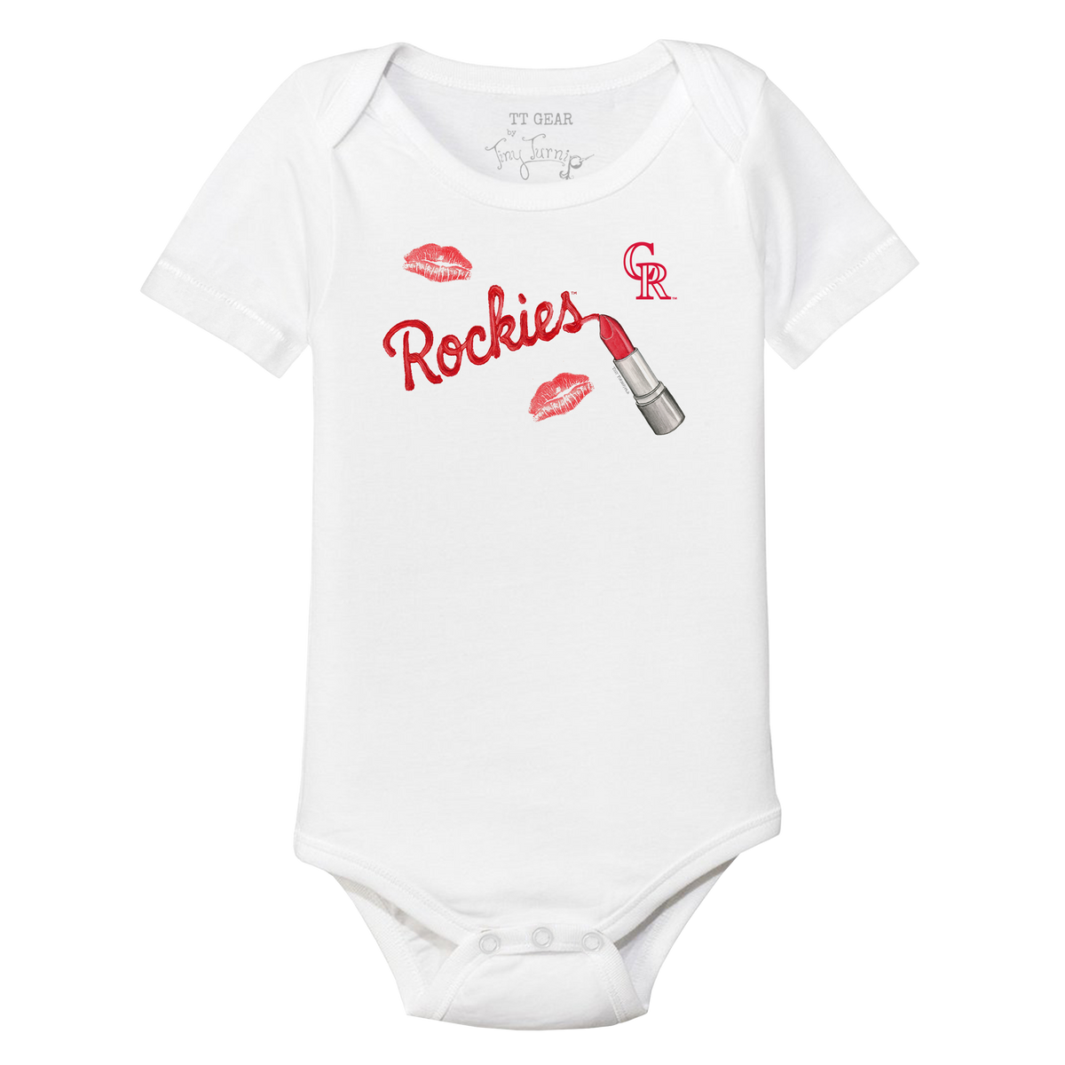 Colorado Rockies Lipstick Short Sleeve Snapper - Tiny Turnip