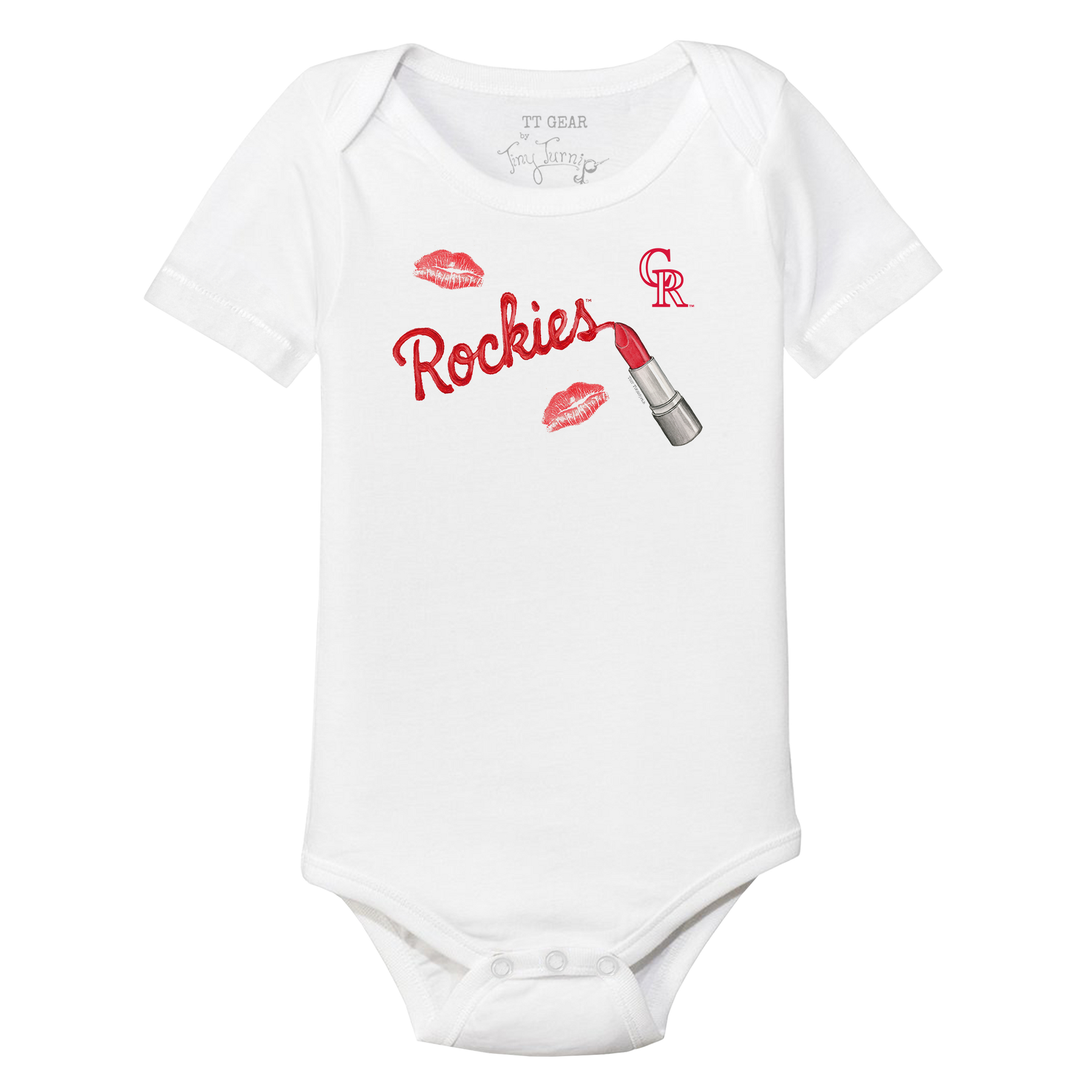 Colorado Rockies Lipstick Short Sleeve Snapper - Tiny Turnip