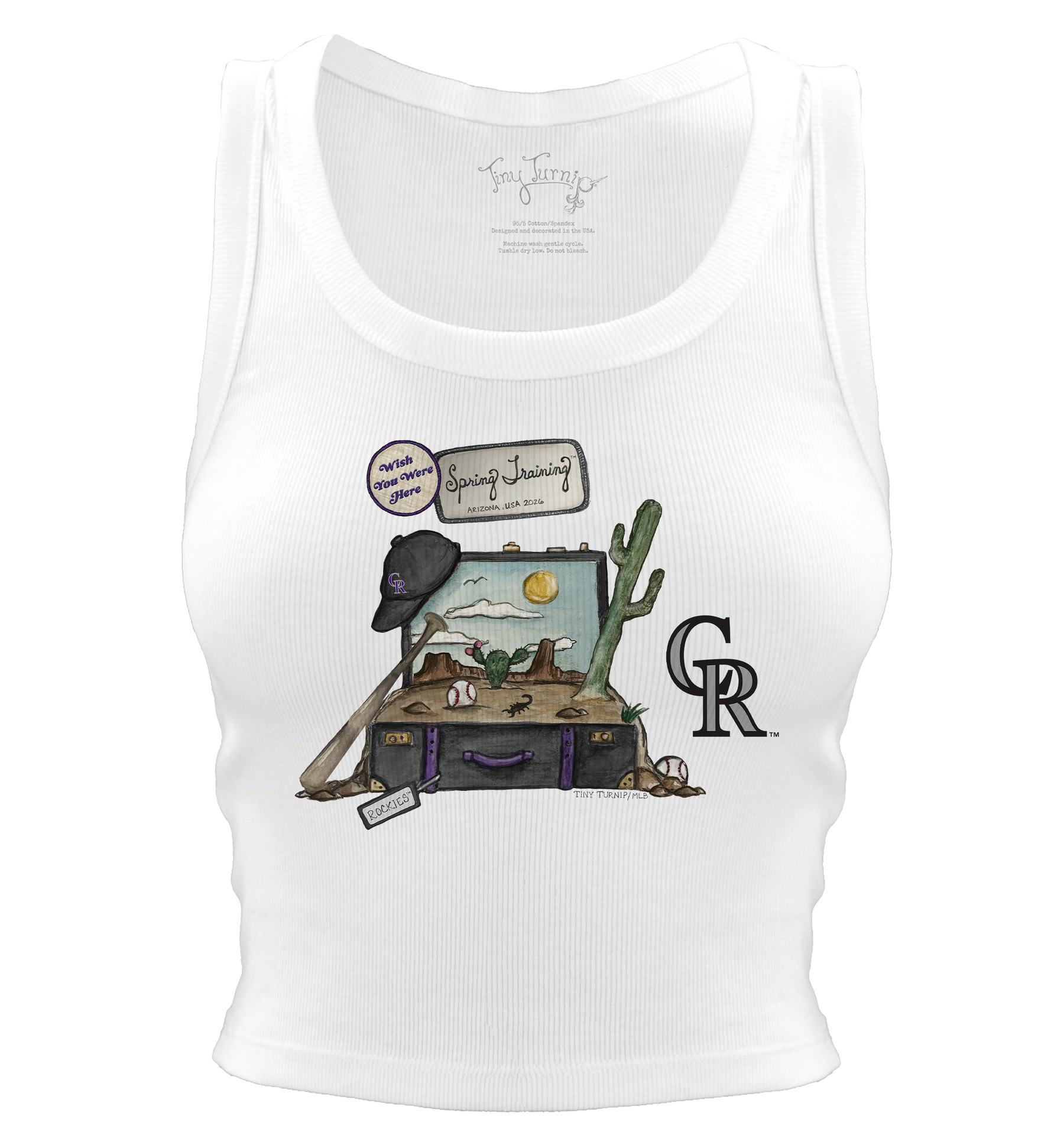 Colorado Rockies Spring Training 2026 Crop Tank - Tiny Turnip