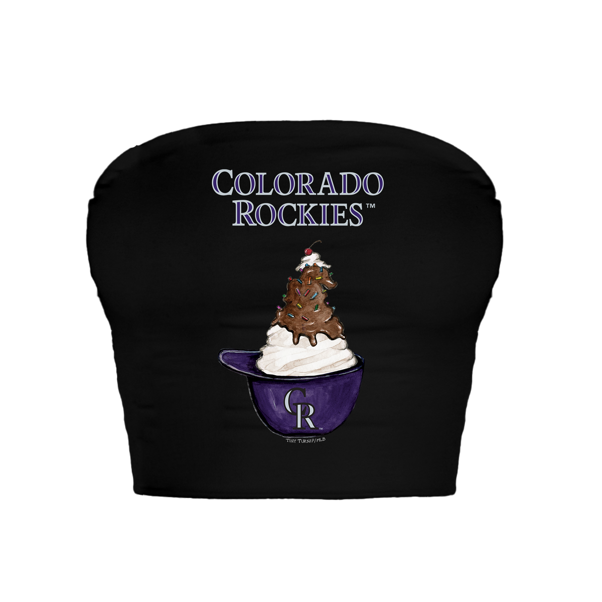 Colorado Rockies Sundae Helmet Crop Tube Top