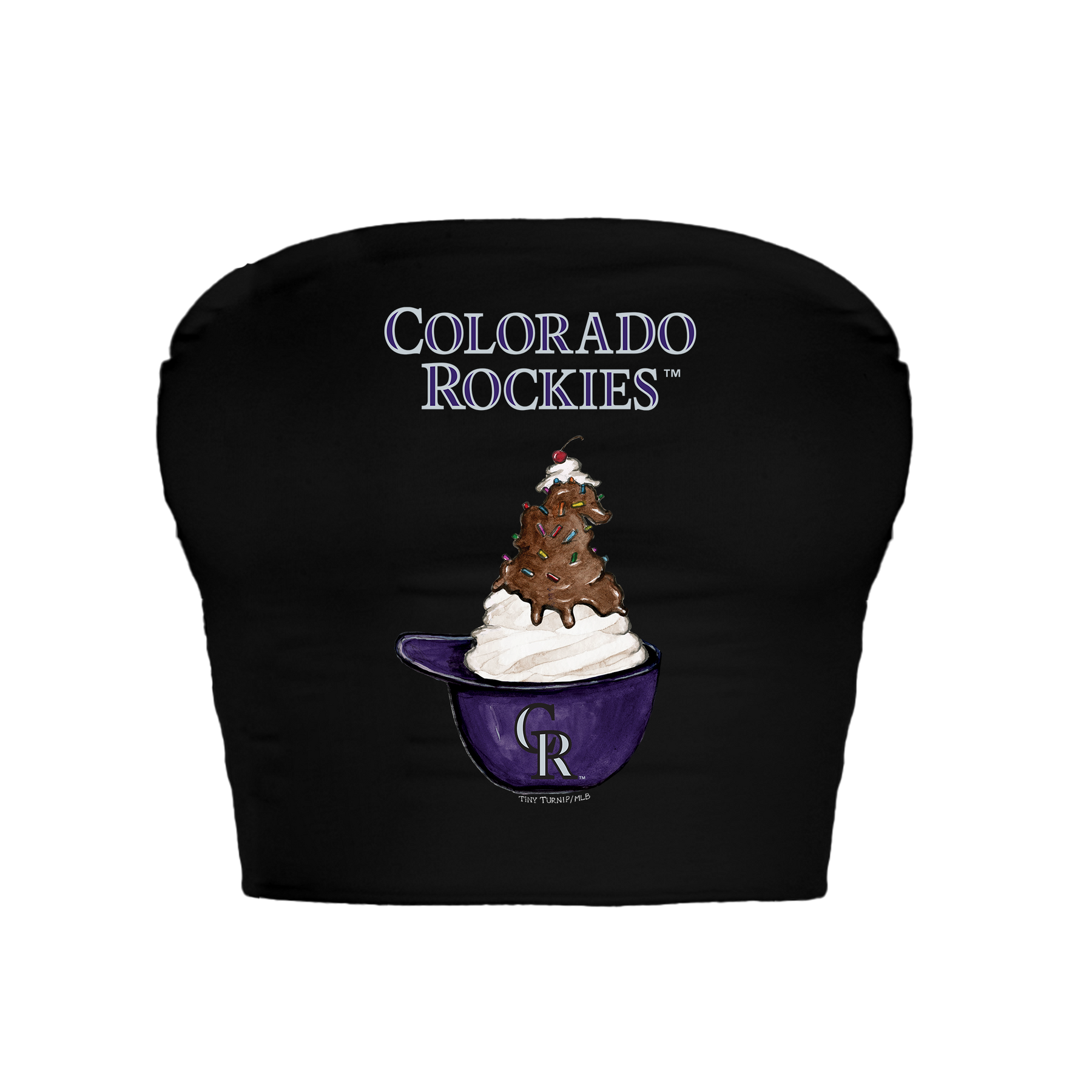 Colorado Rockies Sundae Helmet Crop Tube Top