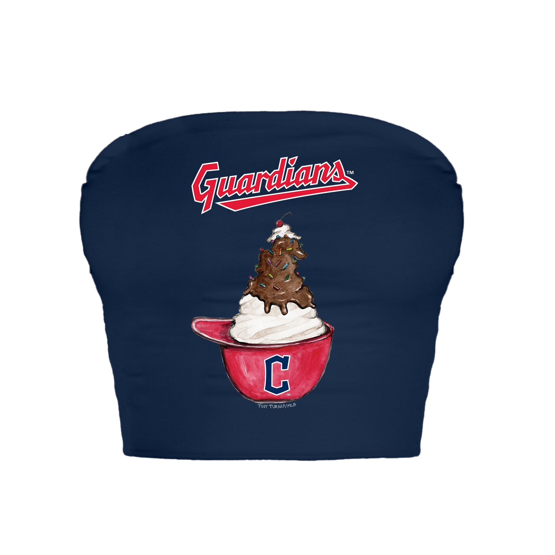 Cleveland Guardians Sundae Helmet Crop Tube Top