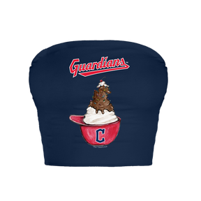 Cleveland Guardians Sundae Helmet Crop Tube Top