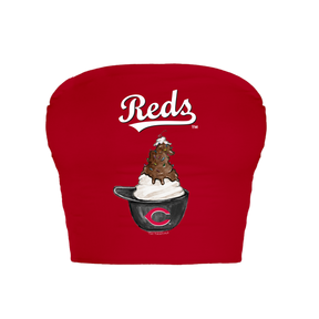 Cincinnati Reds Sundae Helmet Crop Tube Top