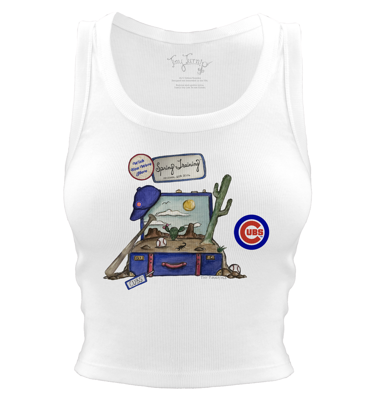Chicago Cubs Spring Training 2026 Crop Tank - Tiny Turnip