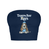 Tampa Bay Rays Puddy Crop Tube Top
